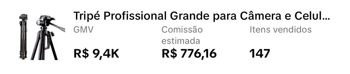 Tripé R$ 9,4K